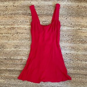 Reformation Red Mini Dress